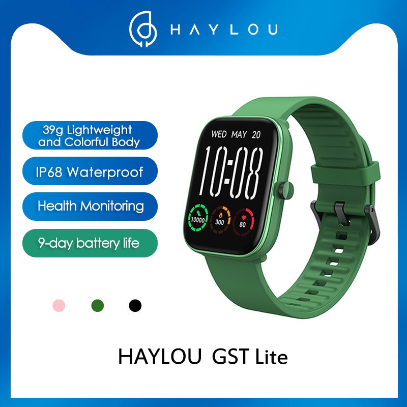 HAYLOU GST Ʈ Ʈ ġ 1.69 ġ HD ũ, 39g ʰ淮 SpO2 Ʈ  ͸, IP68  Ʈ ġ, 